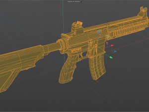 M249 Machine rifle low poly 3D Model