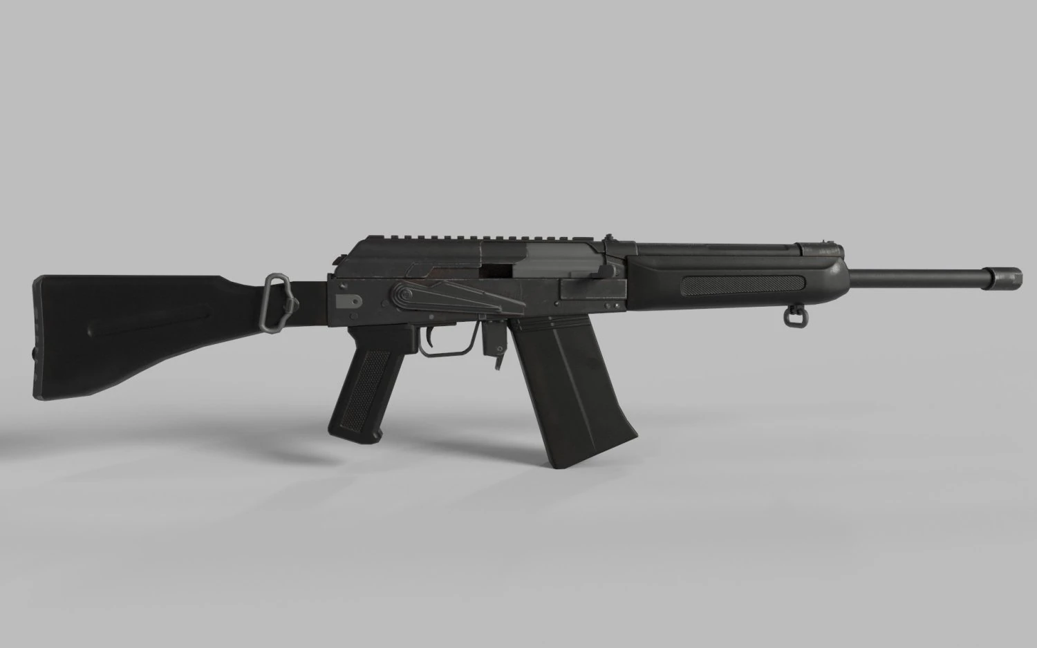 Weapon Rifle S12K 3D Model .c4d .max .obj .3ds .fbx .stl .blend