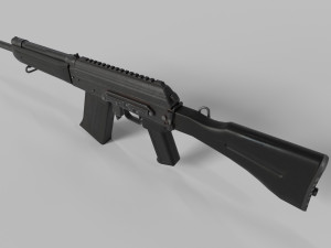 Weapon Rifle S12K 3D Model