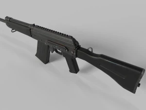 Weapon Rifle S12K 3D Model