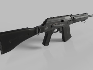Weapon Rifle S12K 3D Model