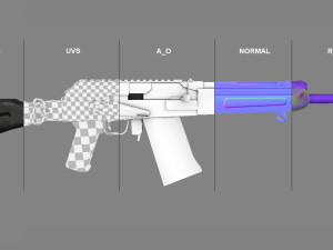 Weapon Rifle S12K 3D Model