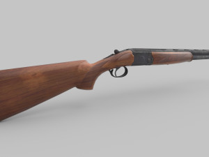 Karabiner Rifle RS686 Low-poly 3D Model