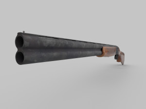 Karabiner Rifle RS686 Low-poly 3D मॉडल