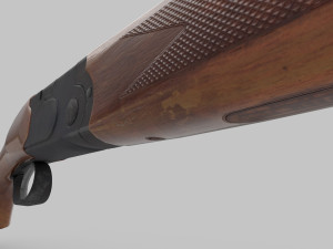 Karabiner Rifle RS686 Low-poly 3D मॉडल
