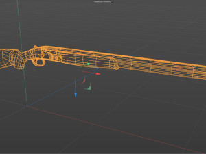 Karabiner Rifle RS686 Low-poly 3D मॉडल