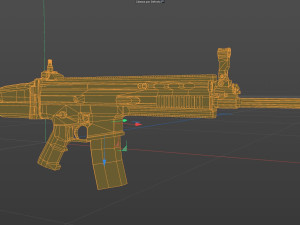 FN SCAR L RIFLE PBR Low-poly 3D Model