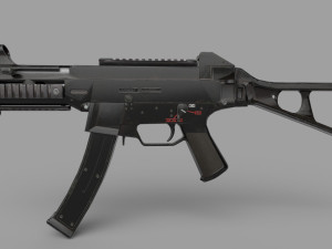 UMP9-GUN Low-poly 3Dモデル