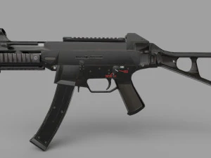 UMP9-GUN Low-poly 3D Model