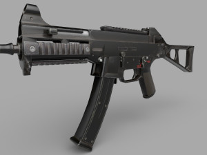UMP9-GUN Low-poly 3Dモデル