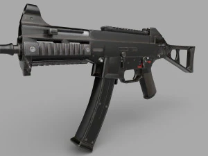 UMP9-GUN Low-poly 3D Model