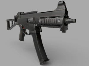 UMP9-GUN Low-poly 3D Model