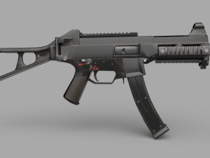 UMP9-GUN Low-poly 3Dモデル