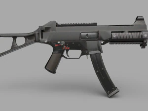 UMP9-GUN Low-poly 3D Model