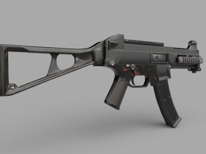 UMP9-GUN Low-poly 3Dモデル