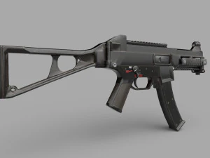 UMP9-GUN Low-poly 3D Model