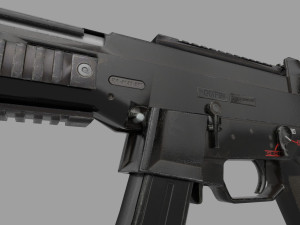 UMP9-GUN Low-poly 3Dモデル