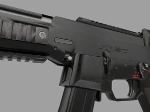UMP9-GUN Low-poly 3D Model