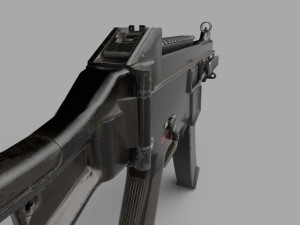 UMP9-GUN Low-poly 3Dモデル