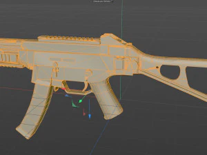 UMP9-GUN Low-poly 3D Model