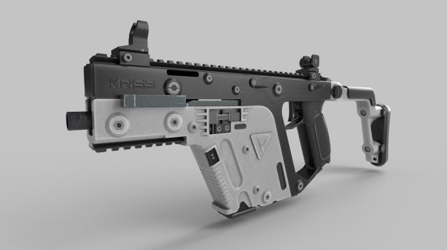 Vector-Gun Low-poly 3D मॉडल .c4d .max .obj .3ds .fbx .stl .blend 