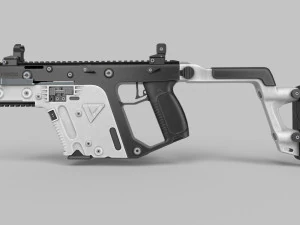Vector-Gun Low-poly 3D Model