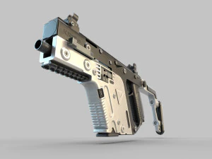 Vector-Gun Low-poly 3D Model