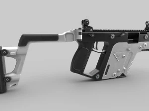 Vector-Gun Low-poly 3D Model