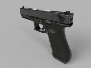Glock 18C-Gun Low-poly Modelo 3D