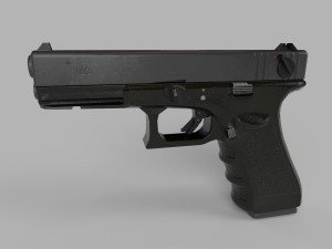 Glock 18C-Gun Low-poly Modelo 3D