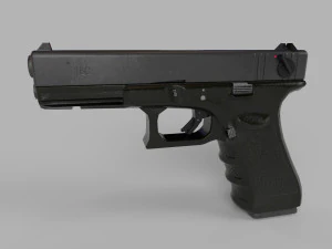 Glock 18C-Gun Low-poly 3D Model