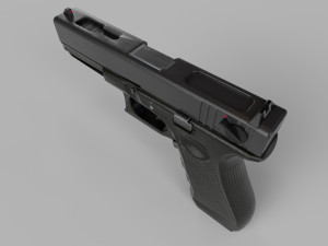 Glock 18C-Gun Low-poly Modelo 3D