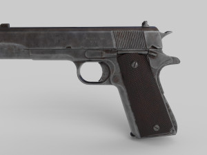 M1911 Pistol Low-Poly  Modelo 3D