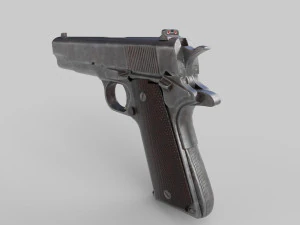 M1911 Pistol Low-Poly 3D Model