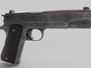 M1911 Pistol Low-Poly 3D Model