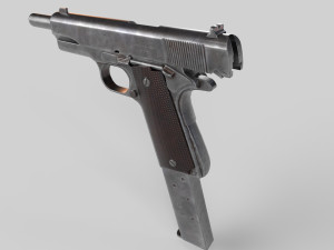 M1911 Pistol Low-Poly 3D Model