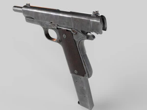 M1911 Pistol Low-Poly 3D Model