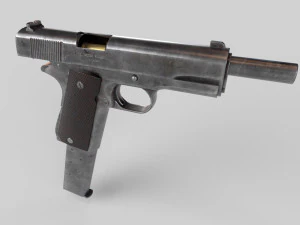 M1911 Pistol Low-Poly 3D Model