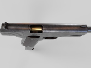 M1911 Pistol Low-Poly 3D Model