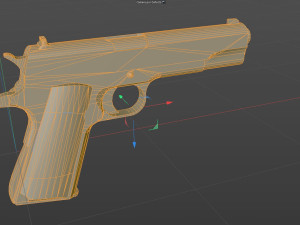 M1911 Pistol Low-Poly 3D Model