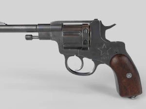 Arma russa Nagant M1895 - PBR - Low-poly Modelo 3D Modelo 3D