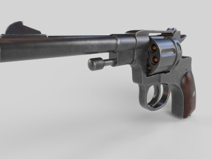 Nagant M1895 Russian-Gun - PBR - Low-poly 3D 3Dモデル