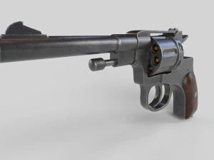 Nagant M1895 Russian-Gun - PBR - Low-poly 3D 3D Model