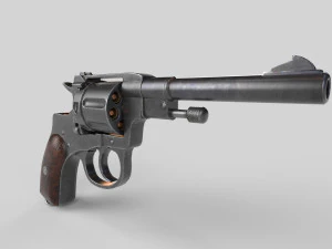 Nagant M1895 Russian-Gun - PBR - Low-poly 3D 3D Model