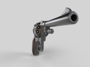 Nagant M1895 Russian-Gun - PBR - Low-poly 3D 3Dモデル