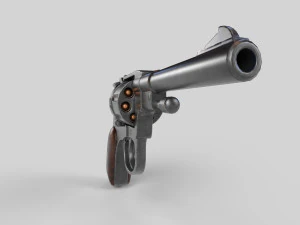 Nagant M1895 Russian-Gun - PBR - Low-poly 3D 3D Model