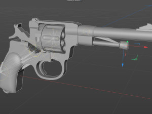 Nagant M1895 Russian-Gun - PBR - Low-poly 3D 3Dモデル