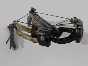 Crossbow Low-poly 3D Model