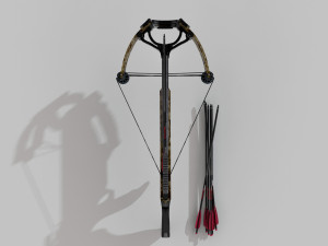 Crossbow Low-poly 3D Model