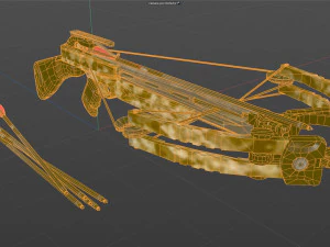 Crossbow Low-poly 3D Model